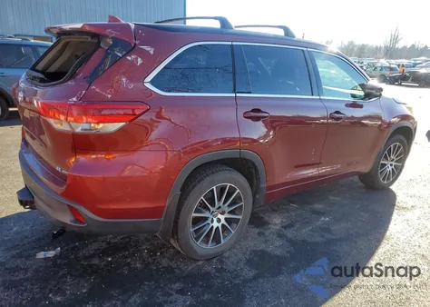 2017 Toyota Highlander Se из США, поврежденный, VIN 5TDJZRFH1HS482563